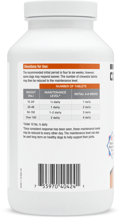 Nutramax Cosequin DS Joint Health Supplement for Dogs Glucosamine and Chondroitin - Cosequin DS Joint Health Supplement for Dogs, 250 ct  