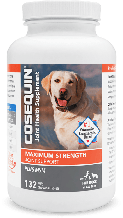 Nutramax Cosequin Maximum Strength Joint Health Supplement for Dogs - 132 ct Cosequin Maximum Strength with MSM  