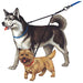 Double Dog Leash & Coupler - Double Dog Leash, 16" handle (black only)  