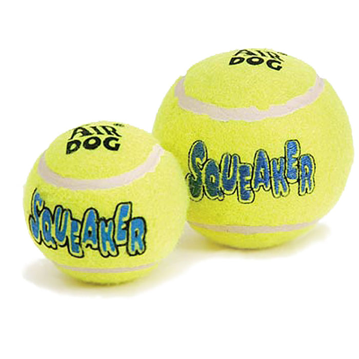 Air KONG Squeaker Tennis Balls, Each - Large Air Kong Squeaker Tennis Balls, each  