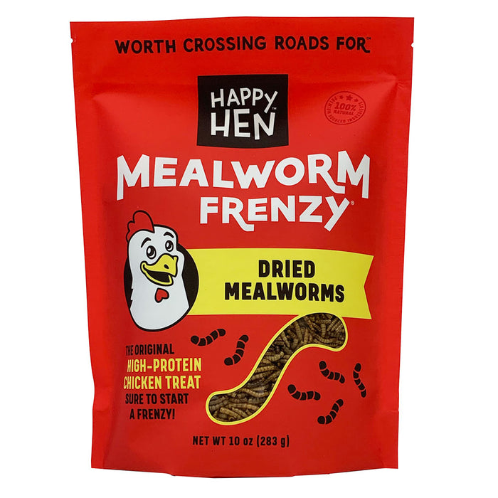 Happy Hen Treats MealWorm Frenzy for Chickens - 10 oz 10 oz 