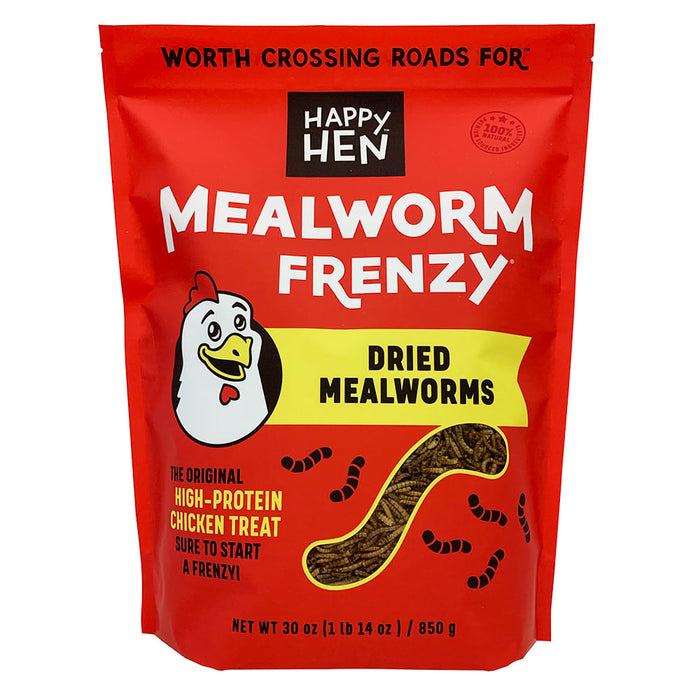 Happy Hen Treats MealWorm Frenzy for Chickens - 30 oz 30 oz 