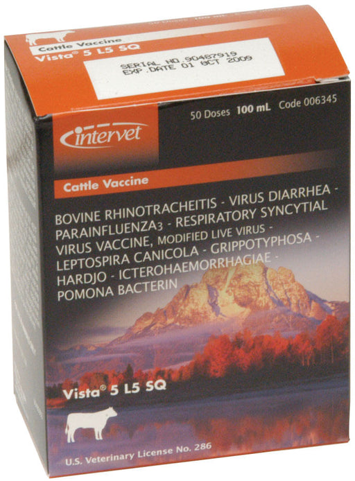 Bovilis Vista® 5 L5 SQ CFP - 5 Dose Vial  