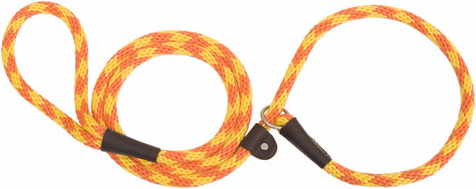 Mendota British Style Slip Lead, 3/8" x 6' - Amber  