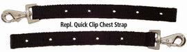 Horse Blanket Accessories and Replacement Parts - Elastic Leg Straps, Pair (Black)  1 snap  