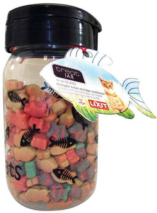 Lixit Treat Jars - Cat Treat Jar, 16 oz  