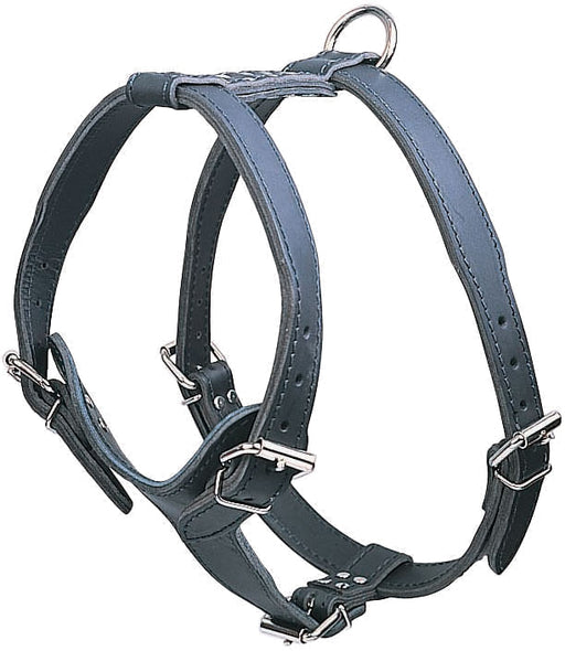 Latigo Leather Large Harnesses, Plain - Black  