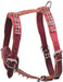 Latigo Leather Large Harnesses, Spikes & Studs - Burgundy  