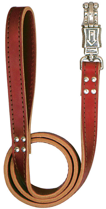 Latigo Leather Leads, 2' - Burgundy  