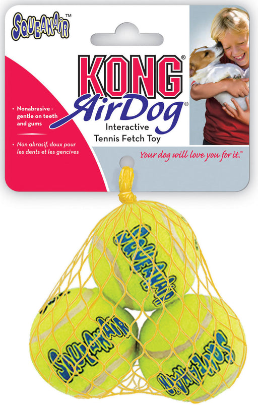 KONG SqueakAir Tennis Ball - 3-pack KONG Small (2") Squeakair Tennis Balls  