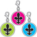 Fashion Pet Collar Charms - Pet Charm, Fleur-de-lis, Turquoise  