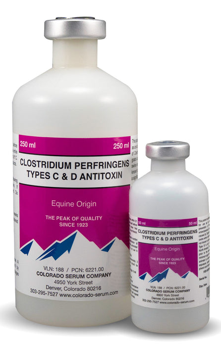 Clostridium Perfringens Types C & D Antitoxin - 50 mL  