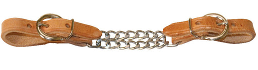 Leather Curb with Double Chain - Harness  