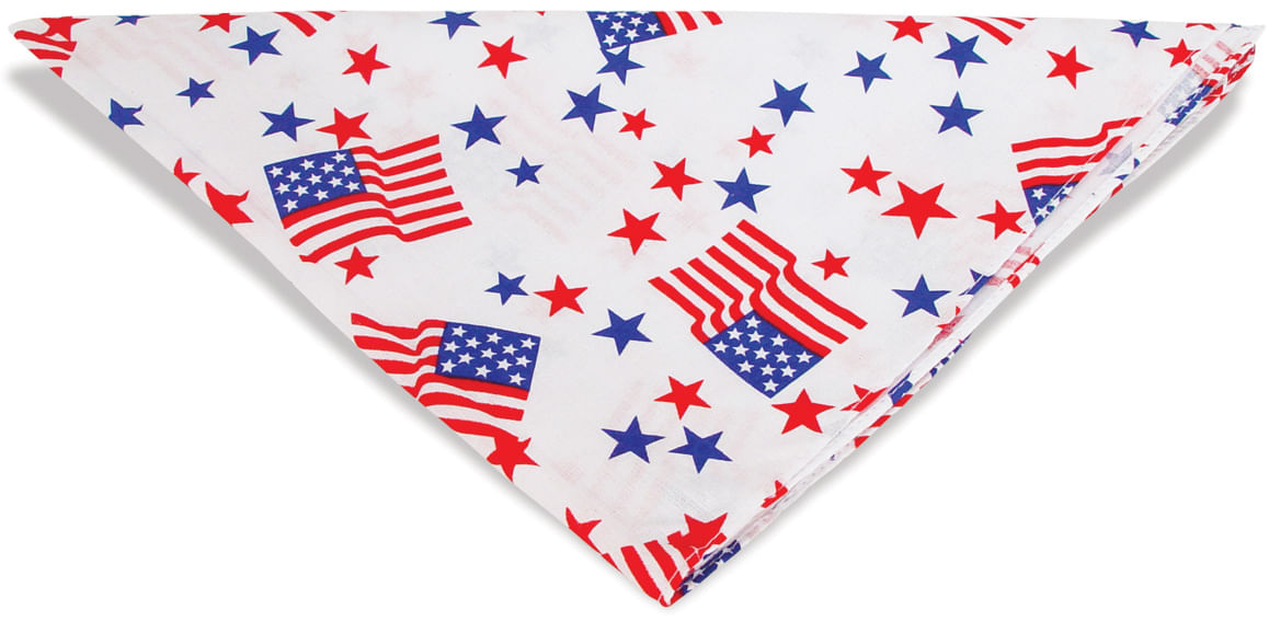 Patriotic Dog Bandanas - Flags & Stars Patriotic Dog Bandanas  