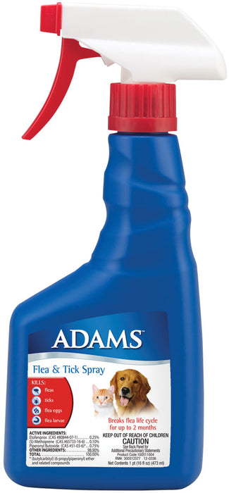 Adams Flea & Tick Spray, 16 oz - Adams Flea & Tick Spray, 32 oz  