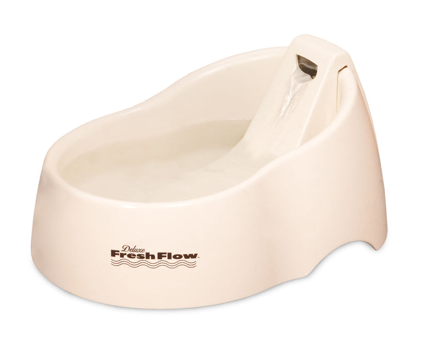 Deluxe Fresh Flow Fountain - 108 oz Deluxe Fresh Flow Fountain, Bleached Linen  