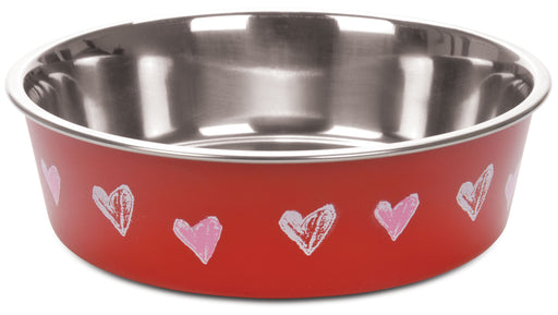 Bella Designer Dog Bowls, 1 pint - Valentine Red  