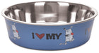 Bella Designer Dog Bowls, 1 pint - Steel Blue  