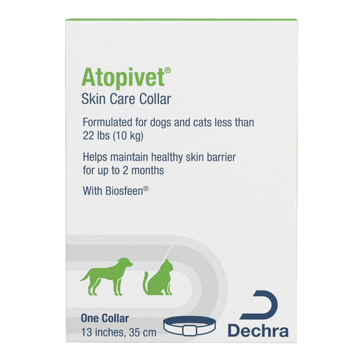 Atopivet Skin Care Collar, 13" Collar, Under 22lbs -   