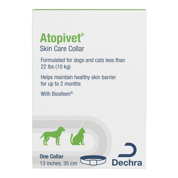 Atopivet Skin Care Collar, 13" Collar, Under 22lbs -   