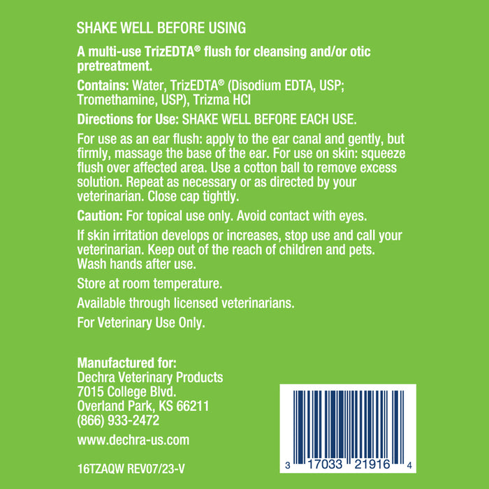 TrizEDTA Aqueous Flush – Multi-Use Ear & Skin Cleanser for Dogs, Cats & Horses