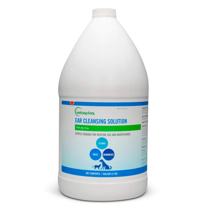 Solución limpiadora de oídos Vetoquinol Care con aloe, 1 galón