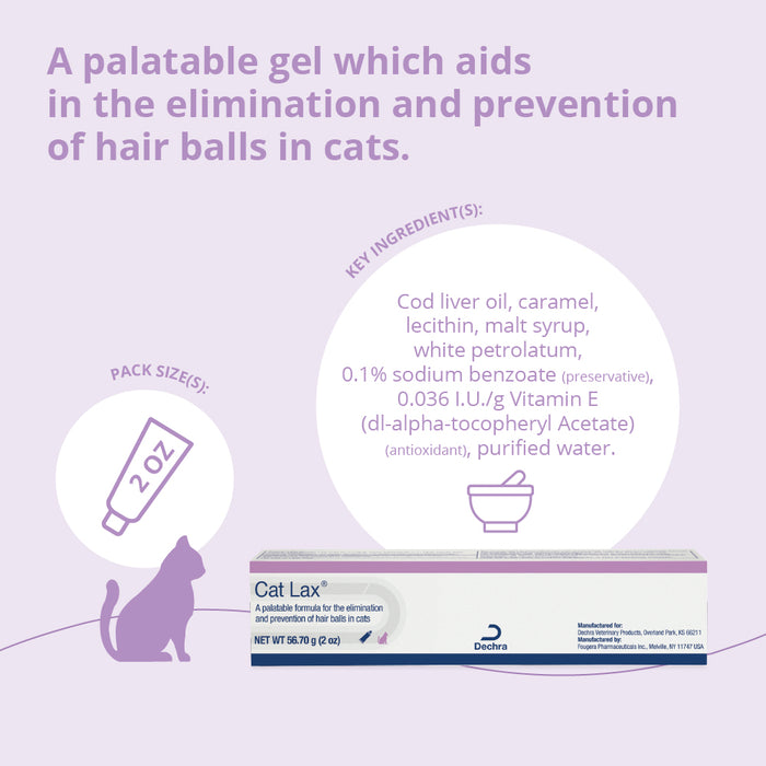 Cat Lax Hairball Gel for Cats, 2 oz