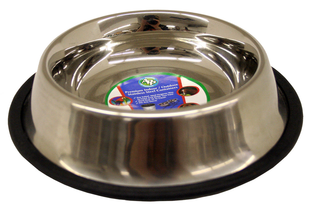 Indipets Non-Tip Stainless Steel Bowl