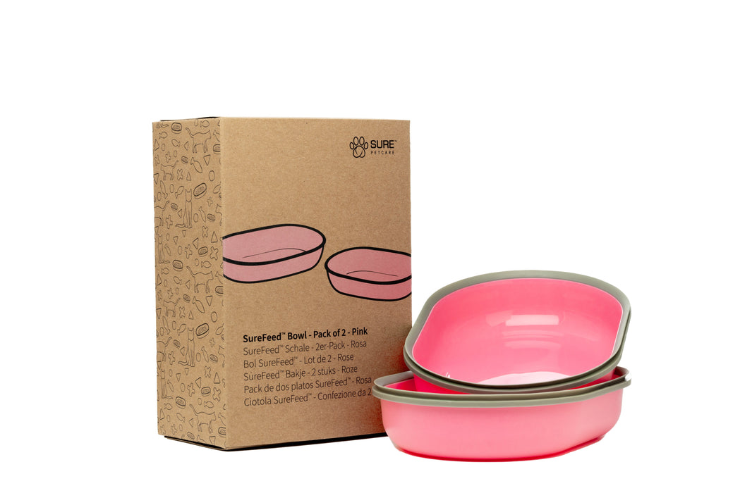 SureFeed Bowl, 2pk Color Pink