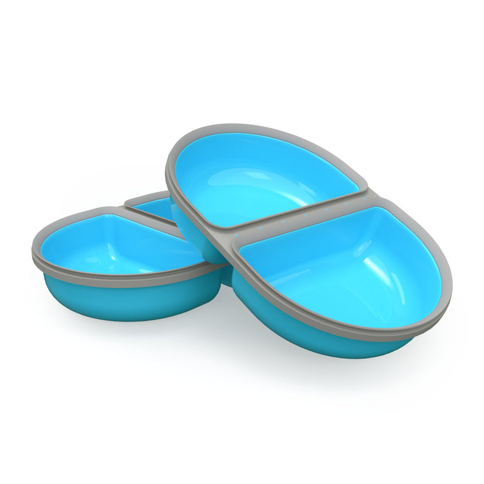 SureFeed Split Bowl, 2pk Color Blue