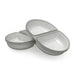 SureFeed Split Bowl, 2pk Color Grey