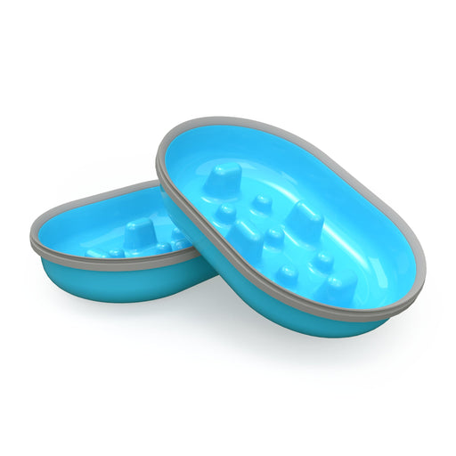 SureFeed Slow Feed Bowl, 2pk Color Blue