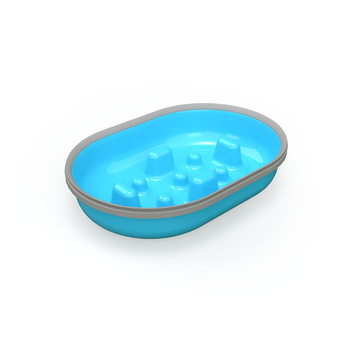 SureFeed Slow Feed Bowl, 2pk Color Blue