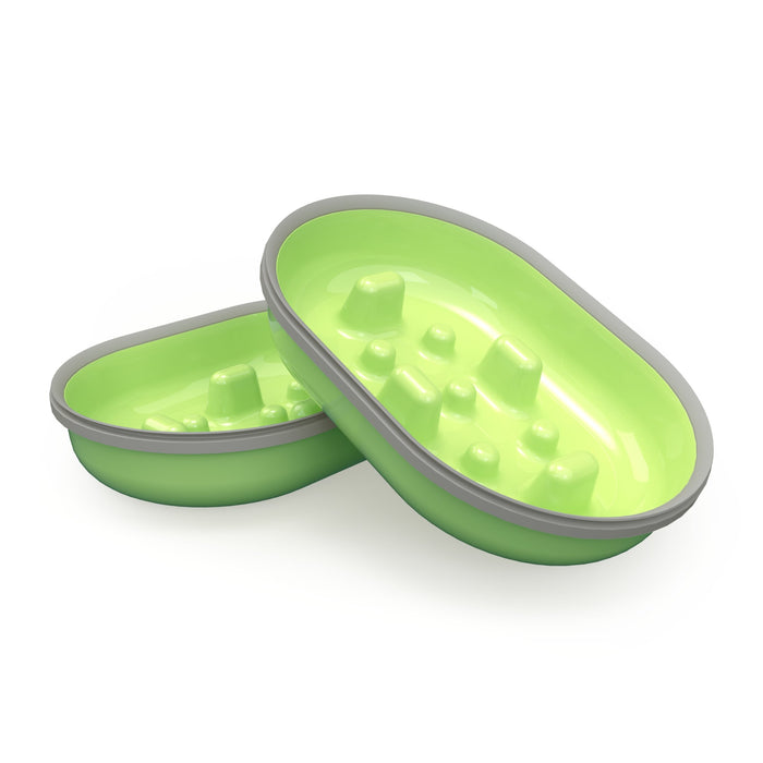 SureFeed Slow Feed Bowl, 2pk Color Green