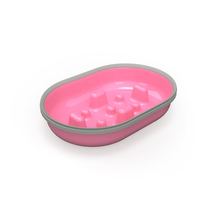 SureFeed Slow Feed Bowl, 2pk Color Pink