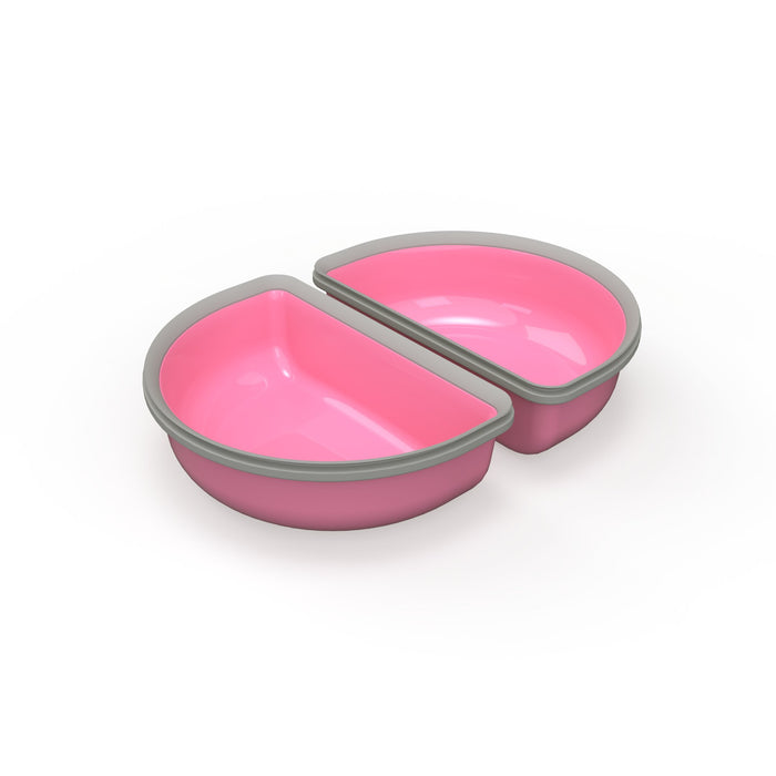 SureFeed Half Bowls, 4pk Color Pink
