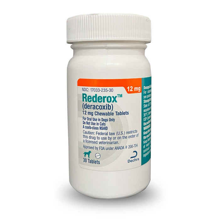 Rx Rederox (deracoxib) Chewable Tablets Size 12mg x 30ct