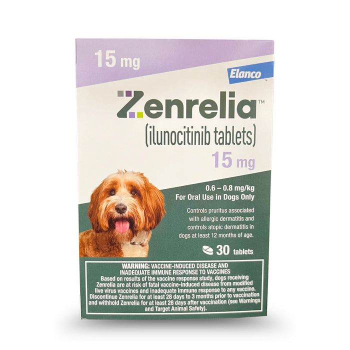 Rx Zenrelia 15mg  Tablets, Lavender, 30ct, Blister Pack Count 