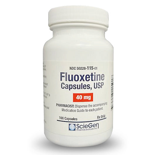 Cápsulas de fluoxetina RX