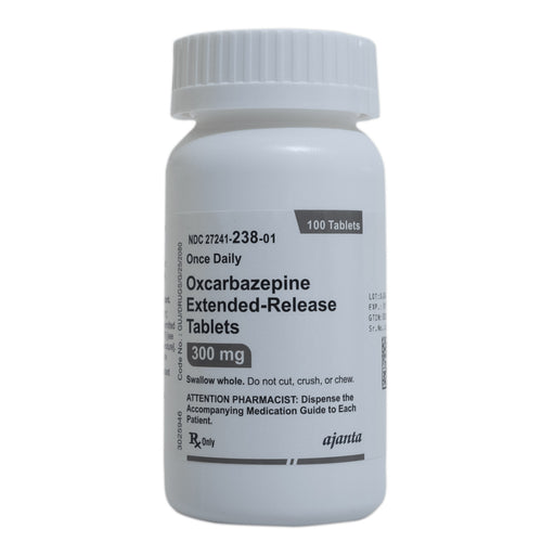Rx Oxcarbazepine Tablet 300gm, 100ct Size 300mg