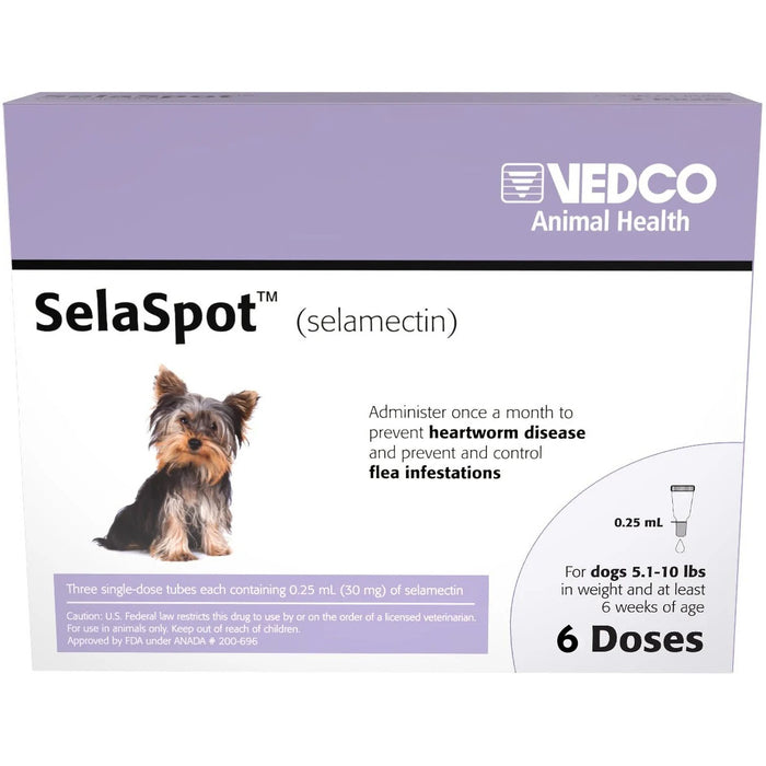 Rx SelaSpot (selamectin) Once-A-Month Flea & Heartworm Topical Solution for Dogs
