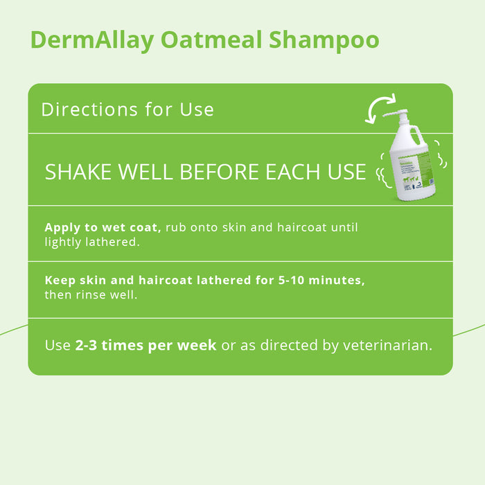 DermAllay Oatmeal Shampoo for Dogs, Cats & Horses