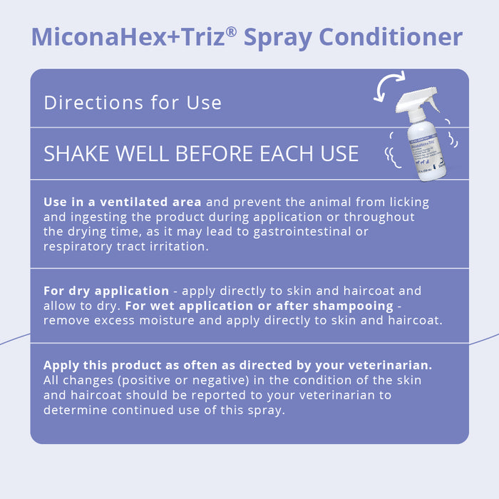 Acondicionador en aerosol MiconaHex+Triz, 8 oz