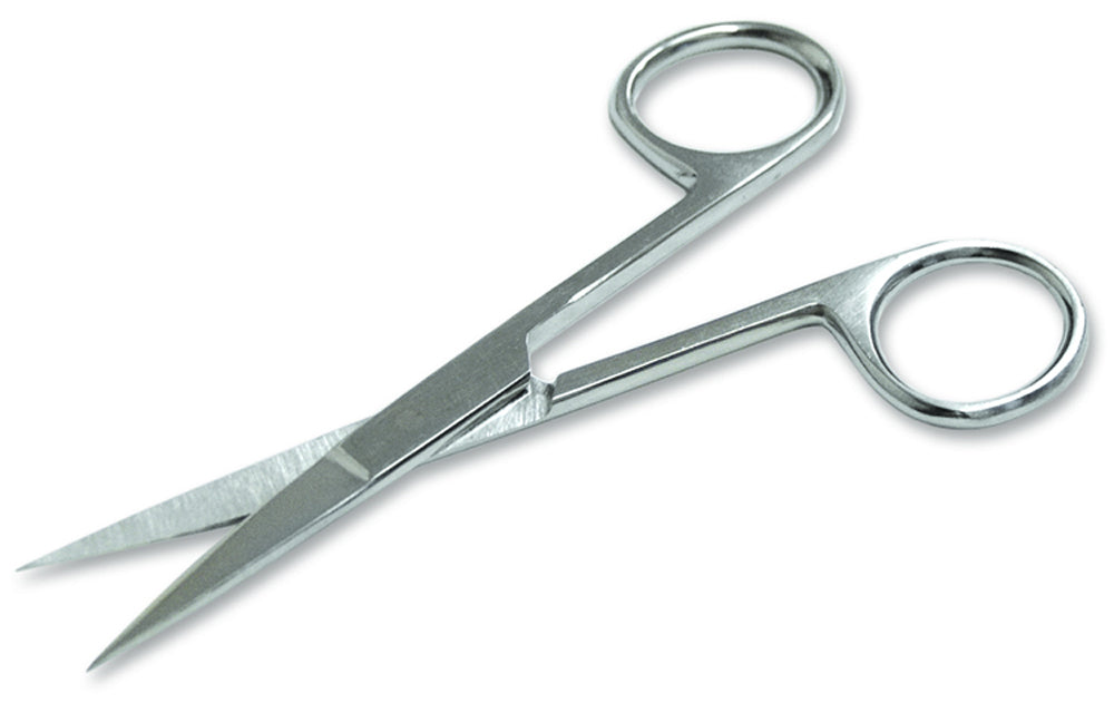 Straight Operating Room Scissors  Sharp/Sharp  4 1/2 Color Silver