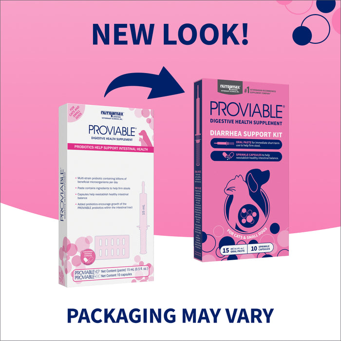 Nutramax Proviable-KP/DC Kit for Dogs and Cats, 10 Capsules