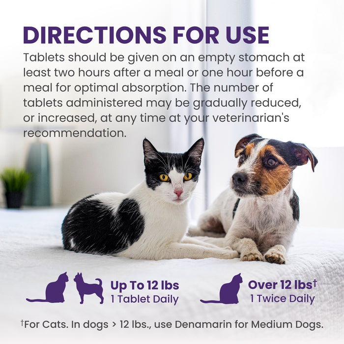 Nutramax Denamarin Liver Health Tablets for Dogs and Cats