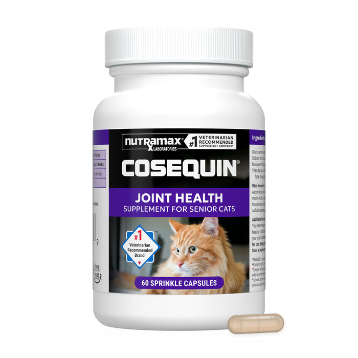 Nutramax Cosequin Senior Joint Health Supplement for Cats, 60 Sprinkle Capsules