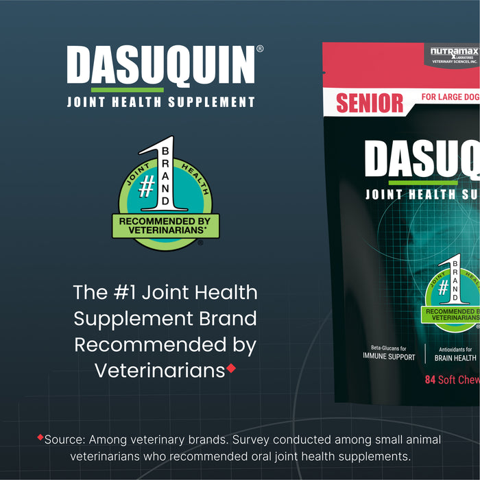 Suplemento para la salud de las articulaciones Dasuquin Senior para perros grandes, 84 masticables blandos