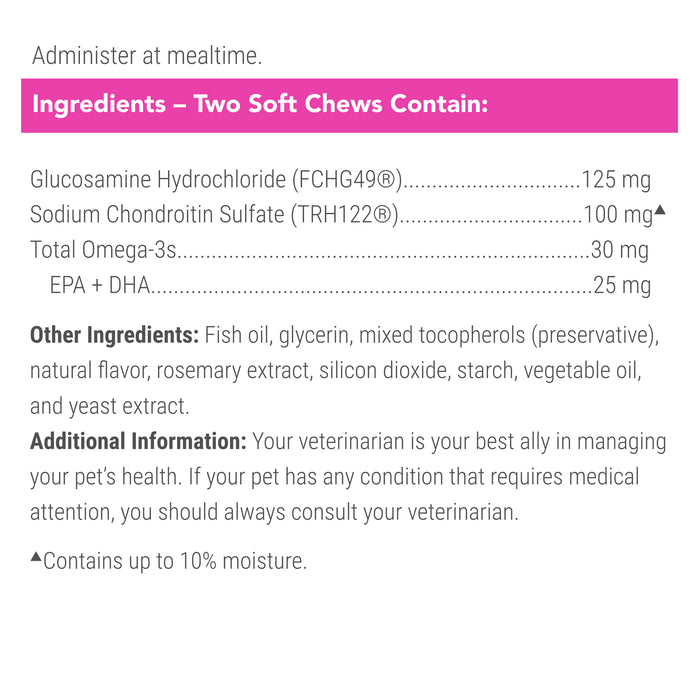 Suplemento para la salud de las articulaciones de gatos Nutramax Cosequin: con glucosamina, condroitina y omega 3
