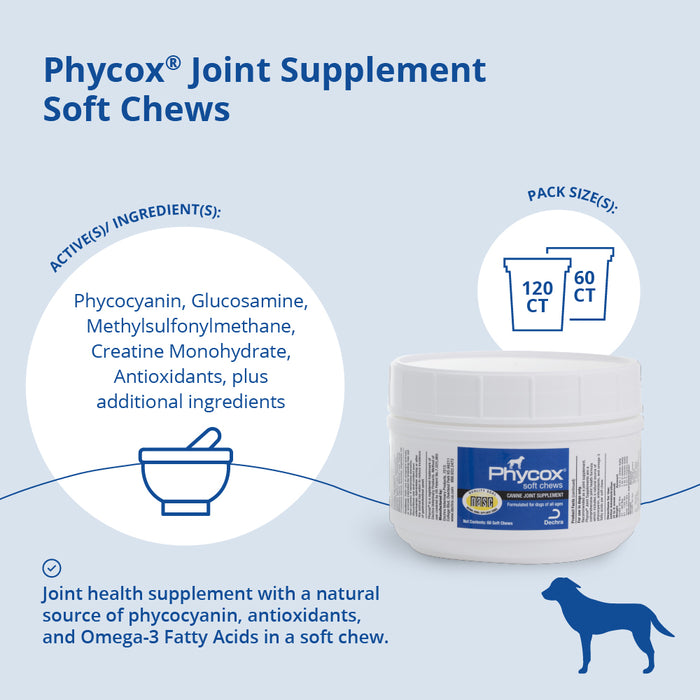 Masticables blandos para el apoyo de las articulaciones caninas Phycox
